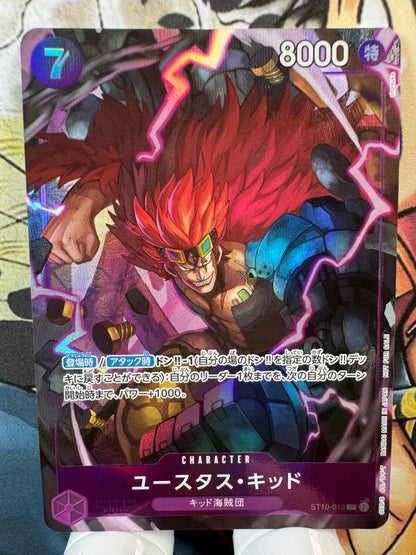 [ST10-013] Eustass Captain Kid parallel SR st10 Ultra Deck [ALT ART]