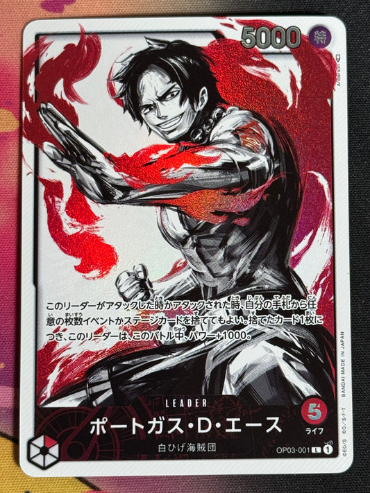 OP03-001 ACE PARA LEADER ONE PIECE 