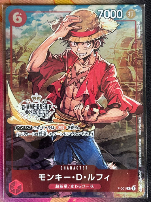 P-001 LUFFY PROMO SCELLE CHAMPIONSHIP
