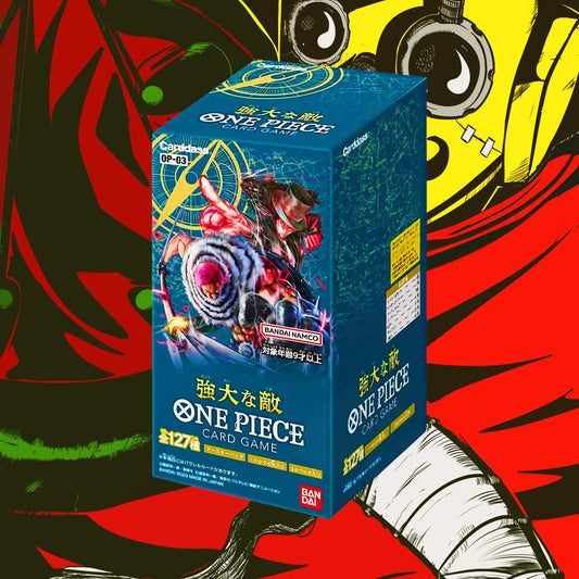 [OP-03] - PILLARS OF STRENGTH [JAP] ONE PIECE CARD GAME DISPLAY