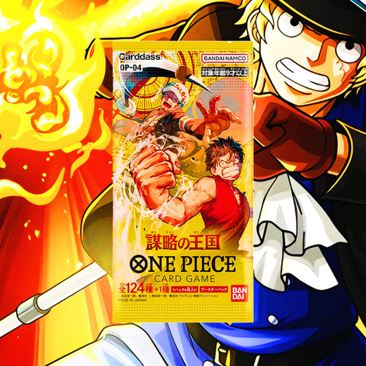 [OP-04] - KINGDOMS OF INTRIGUE [JAP] ONE PIECE CARD GAME DISPLAY