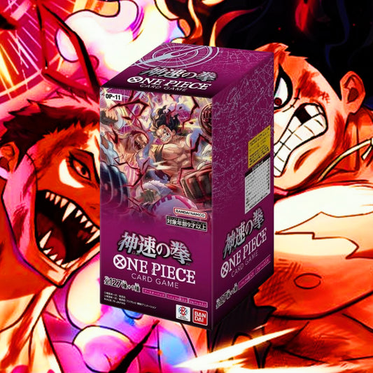 [OP-11] - A FIST OF DIVINE SPEED [JAP] ONE PIECE CARD GAME DISPLAY