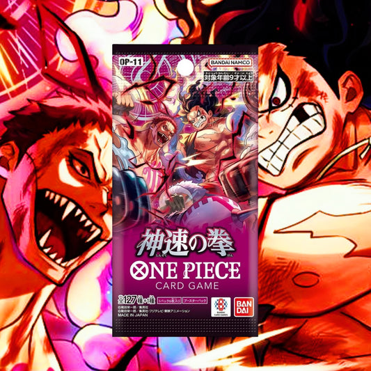 [OP-11] - A FIST OF DIVINE SPEED [JAP] ONE PIECE CARD GAME DISPLAY