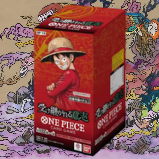 [OP-13] - CARRYING ON HIS WILL [JAP] ONE PIECE CARD GAME DISPLAY