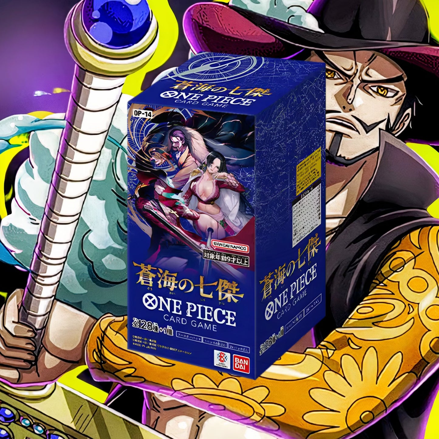 [OP-14] - THE AZURE SEA'S SEVEN [JAP] ONE PIECE CARD GAME DISPLAY